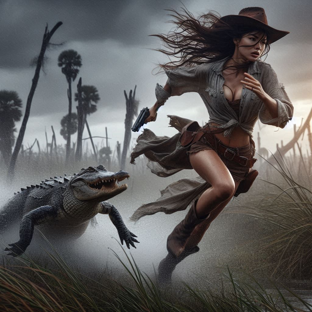 wild alligator encounter