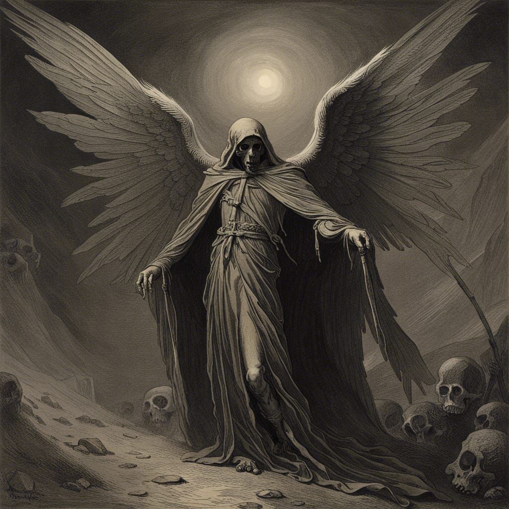 The angel of death - AI Generated Artwork - NightCafe Creator