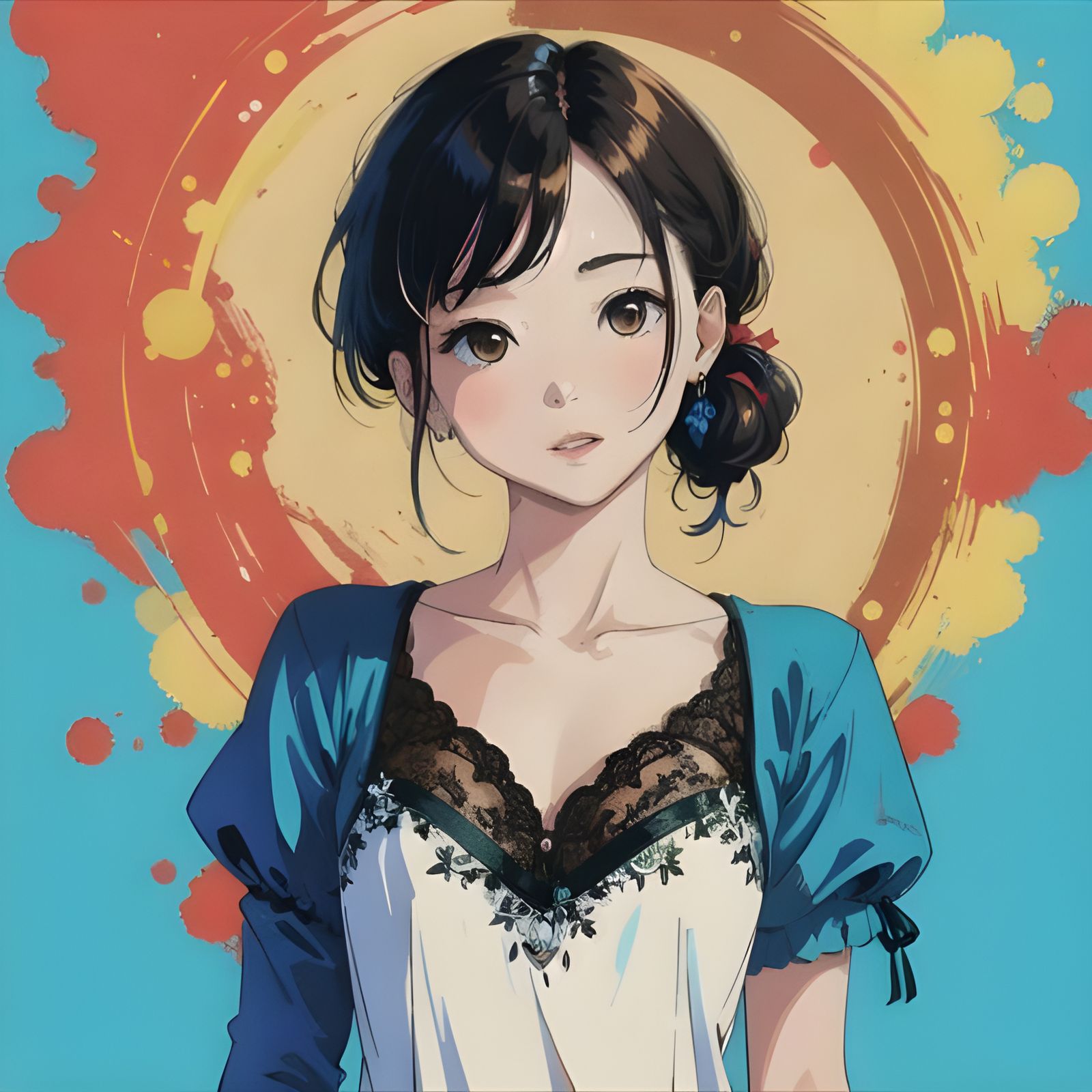 Abstract Image from Obscure Character Prompt