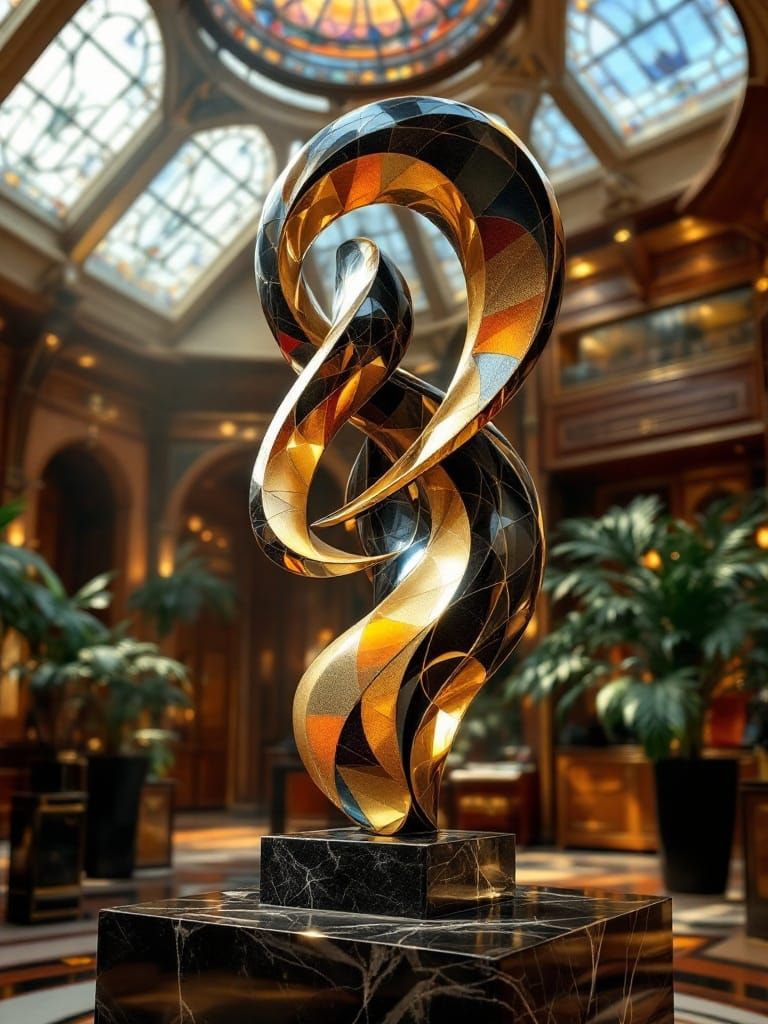 Abstract Statue (Flux Pro) XIII