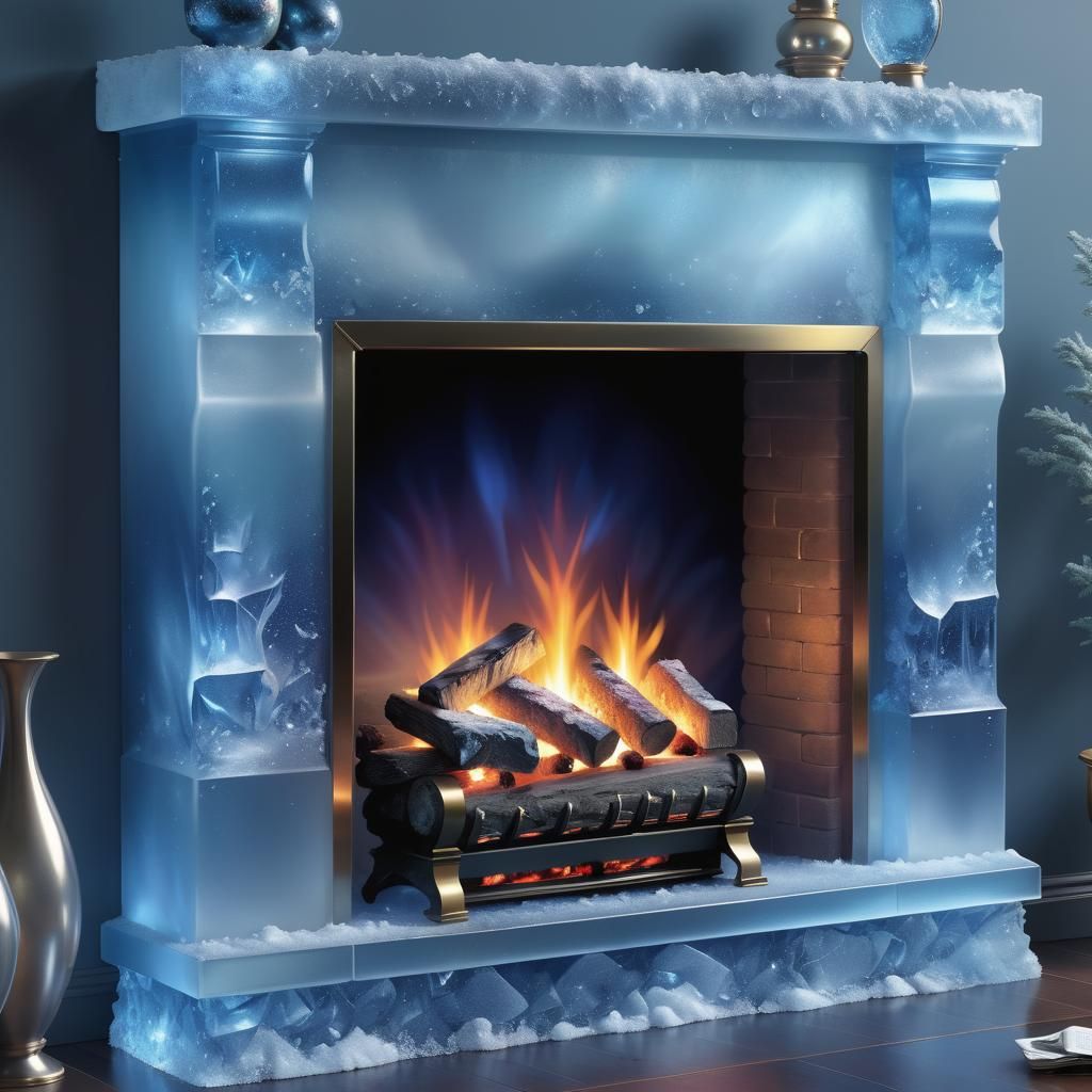 Ice fireplace 