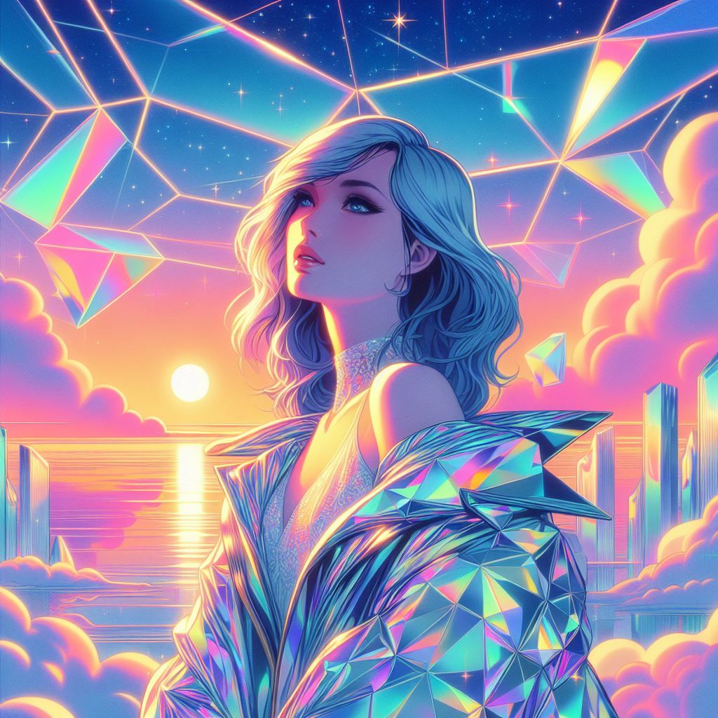 portrait compelling interpretation of hajime sorayama ice sc...