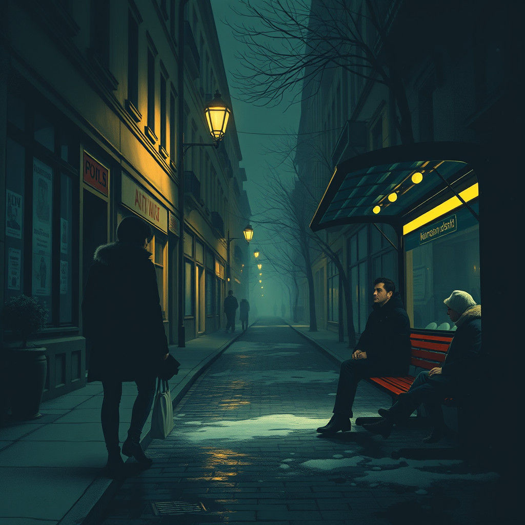 Poignant Reunion in a Foreign City, Digital Art