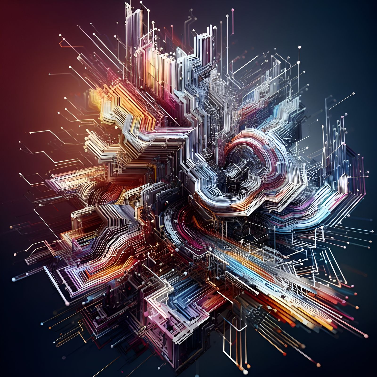 3D Geometric Fractal Modern Art  (Dall-E-3,  12nov-26nov23)2...