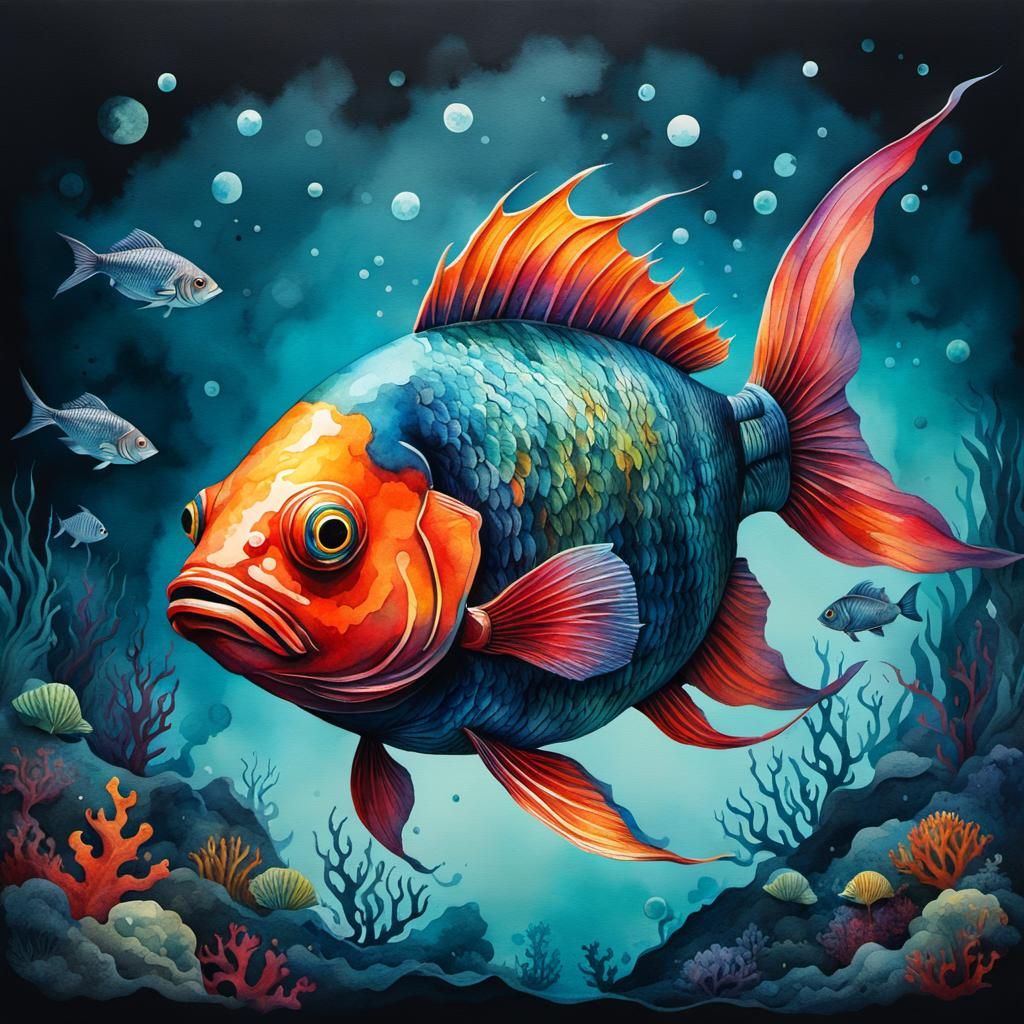 Fish's Clear Watercolor