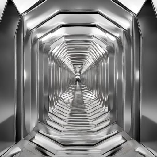 Mirror tunnel AI Generated Artwork NightCafe Creator