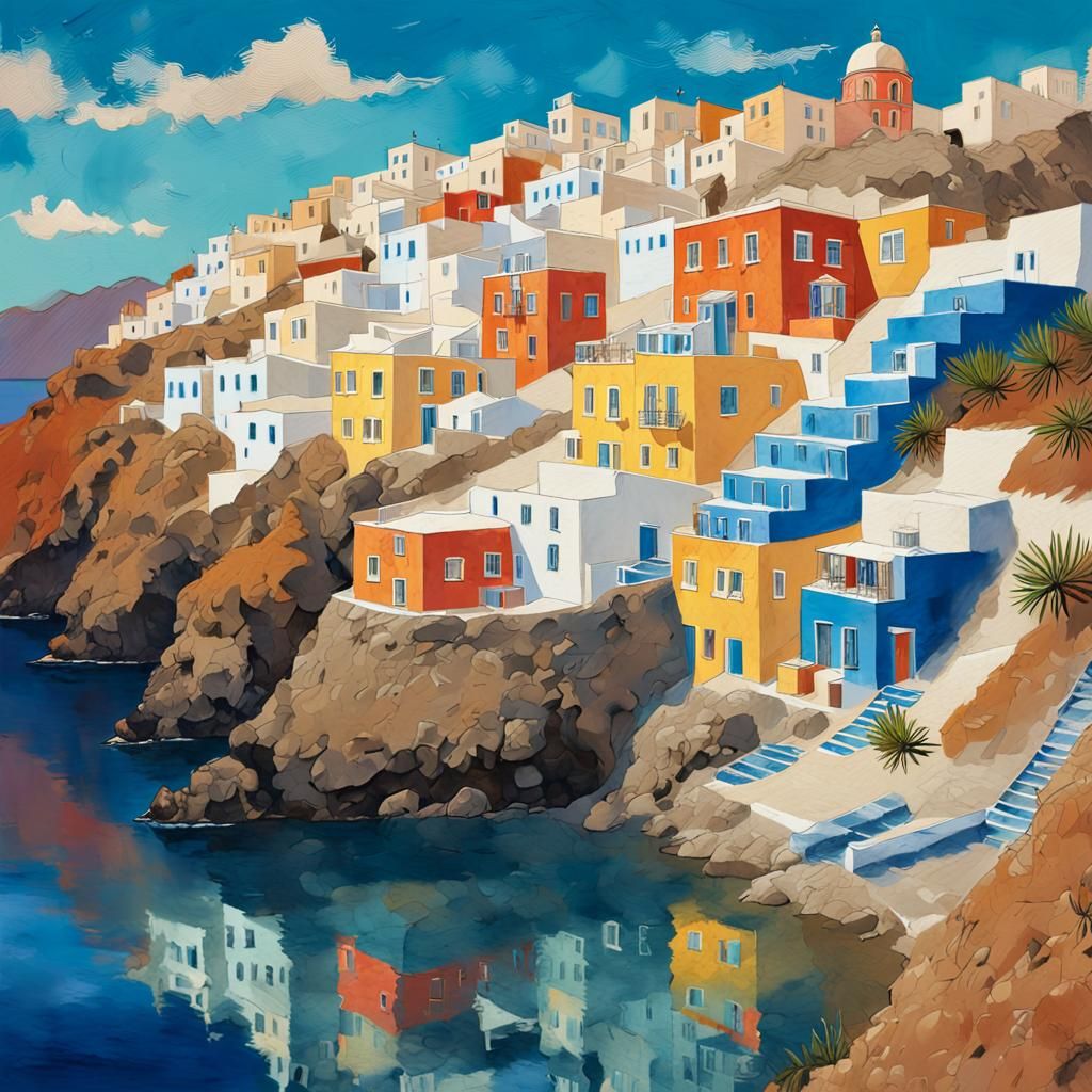 Village by the sea