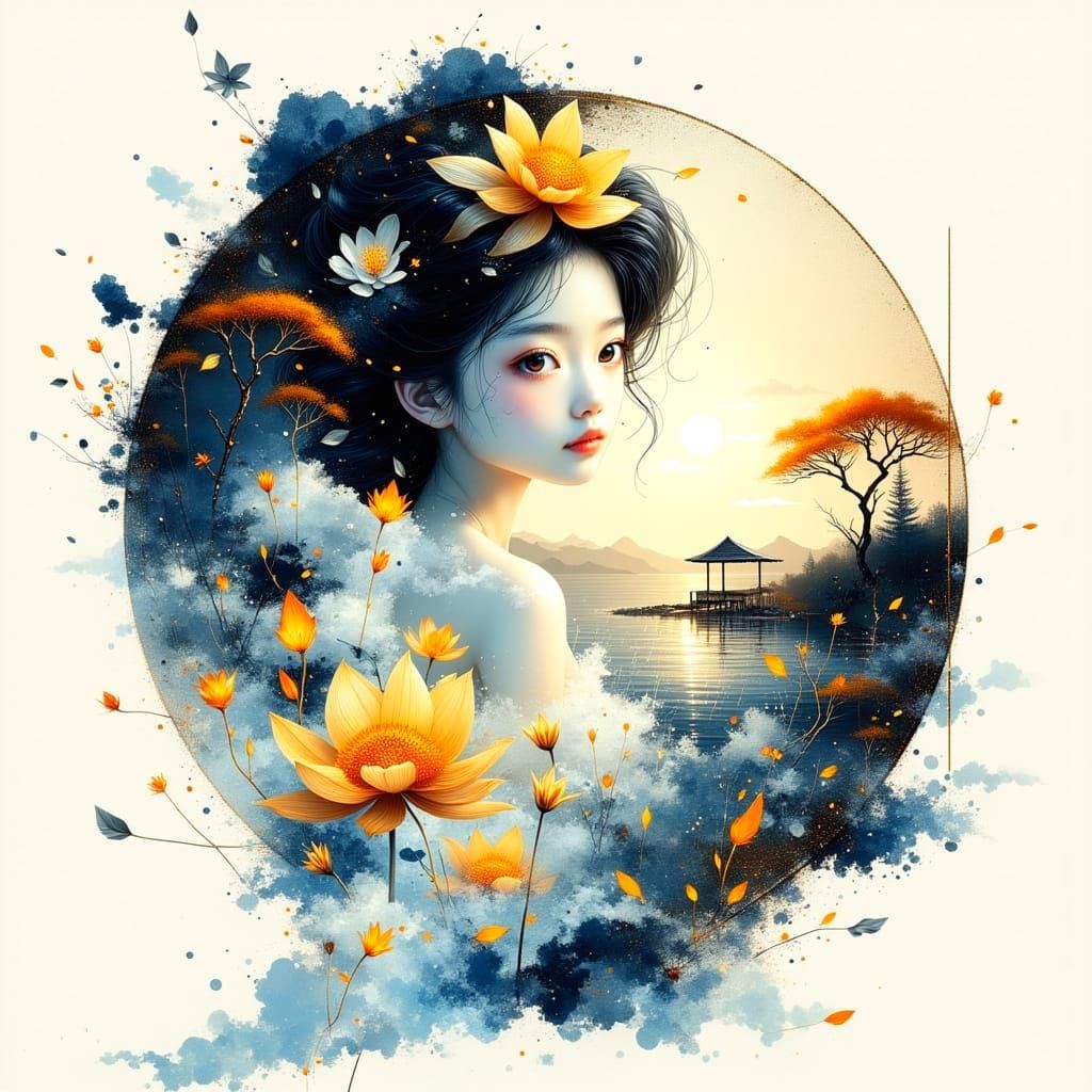 Delicate flower of the East  by @Marina