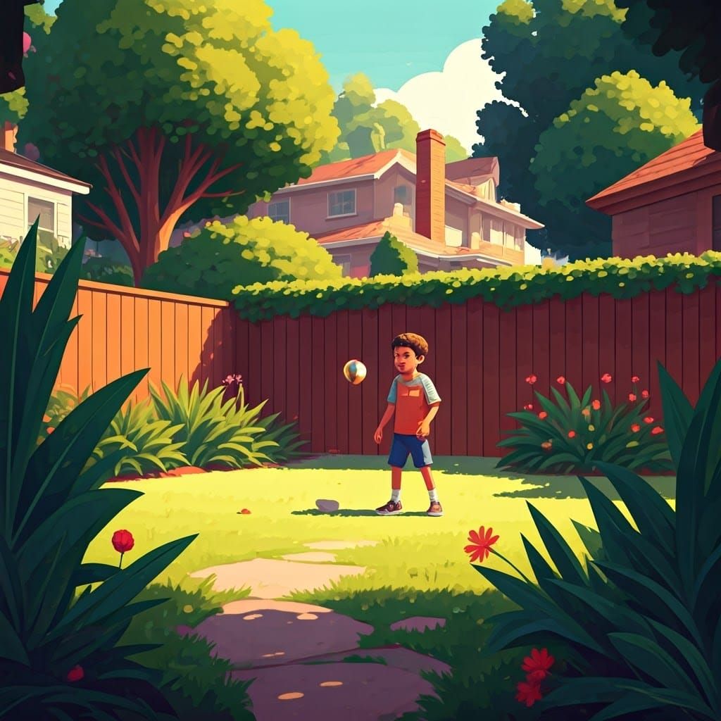 Joyful Summer Afternoon in Vibrant Color