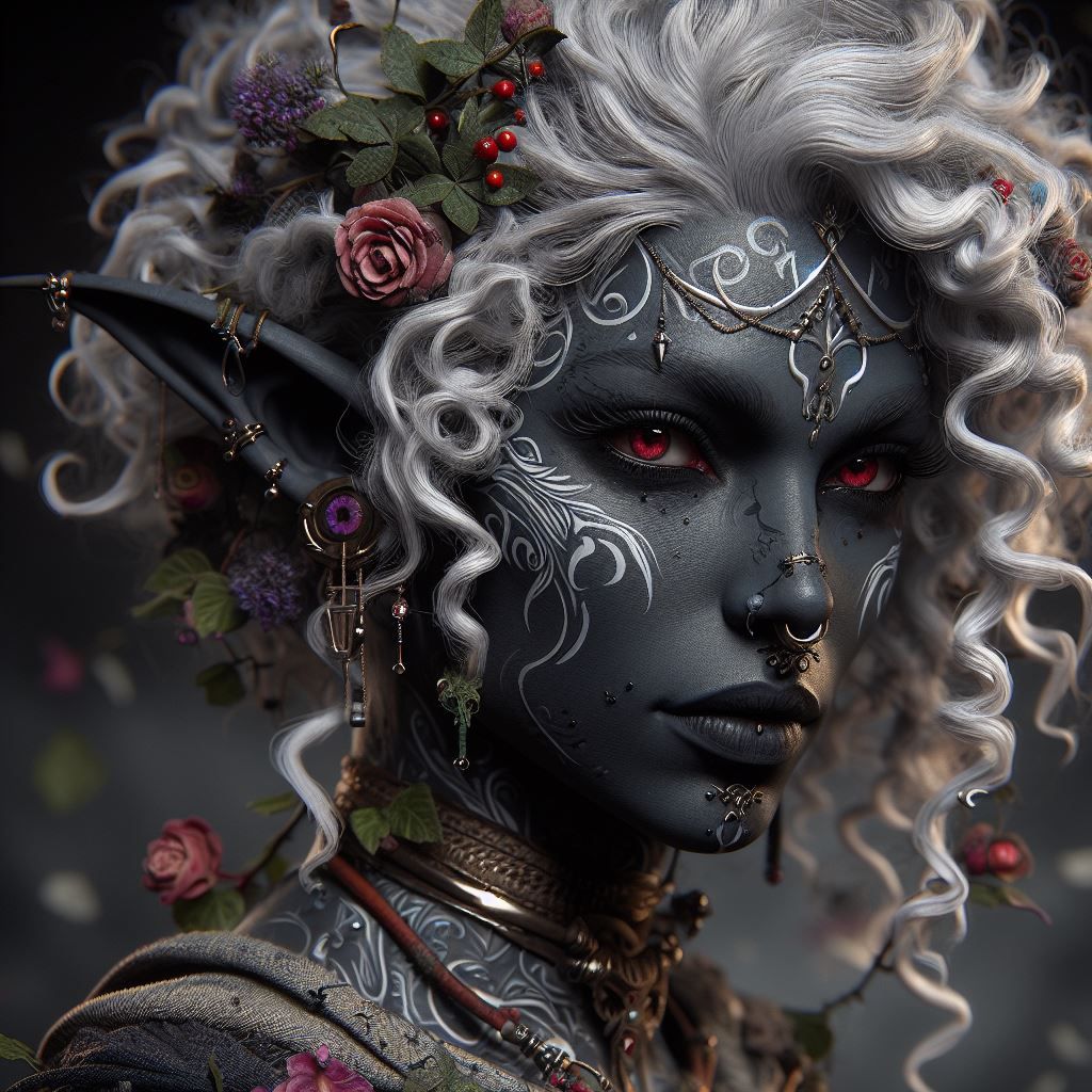 Drow fashion model - AI Generated Artwork - NightCafe Creator