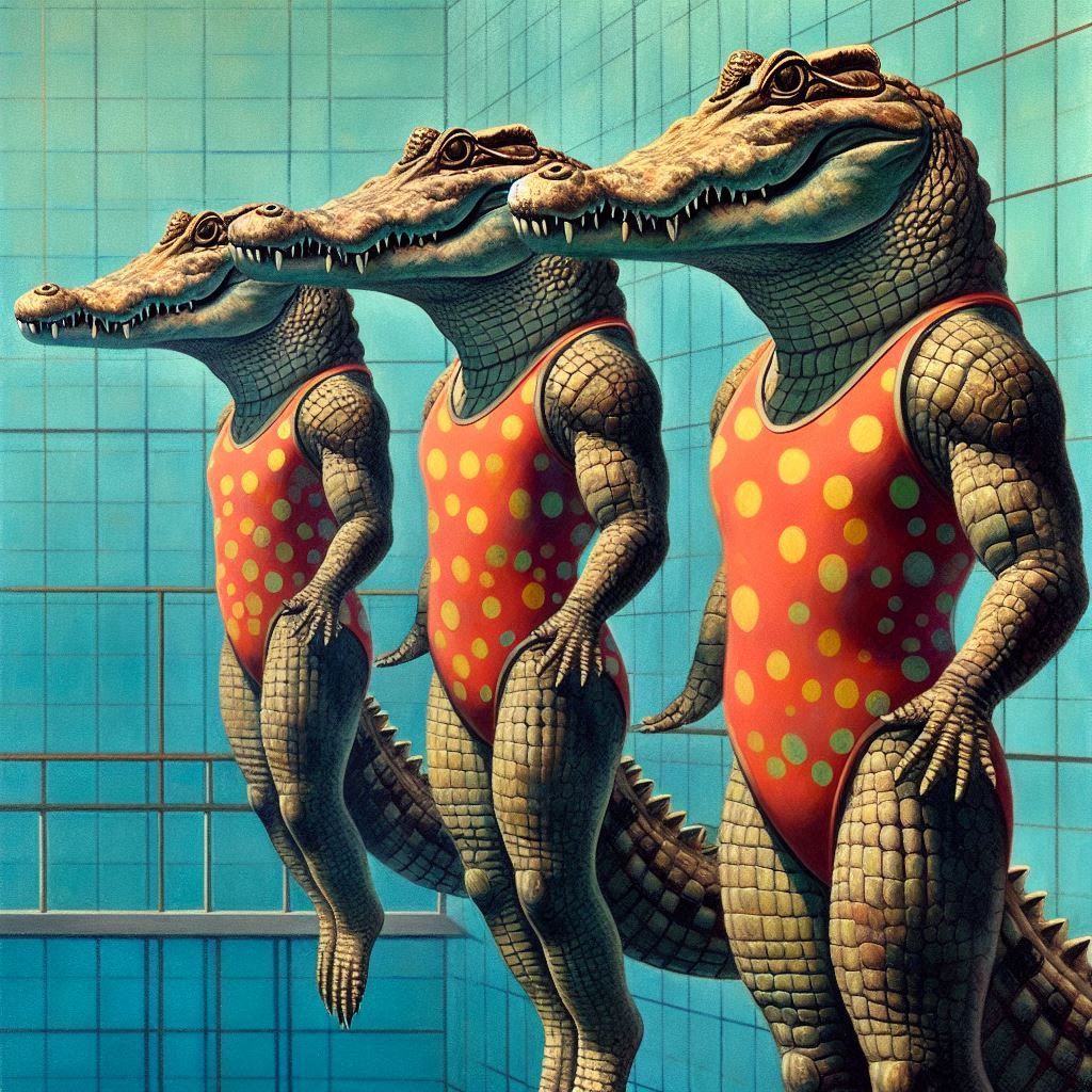 Team Crocodile, synchronized swimming