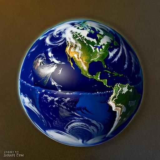 Surreal Cherry Earth: A Botanical Planet