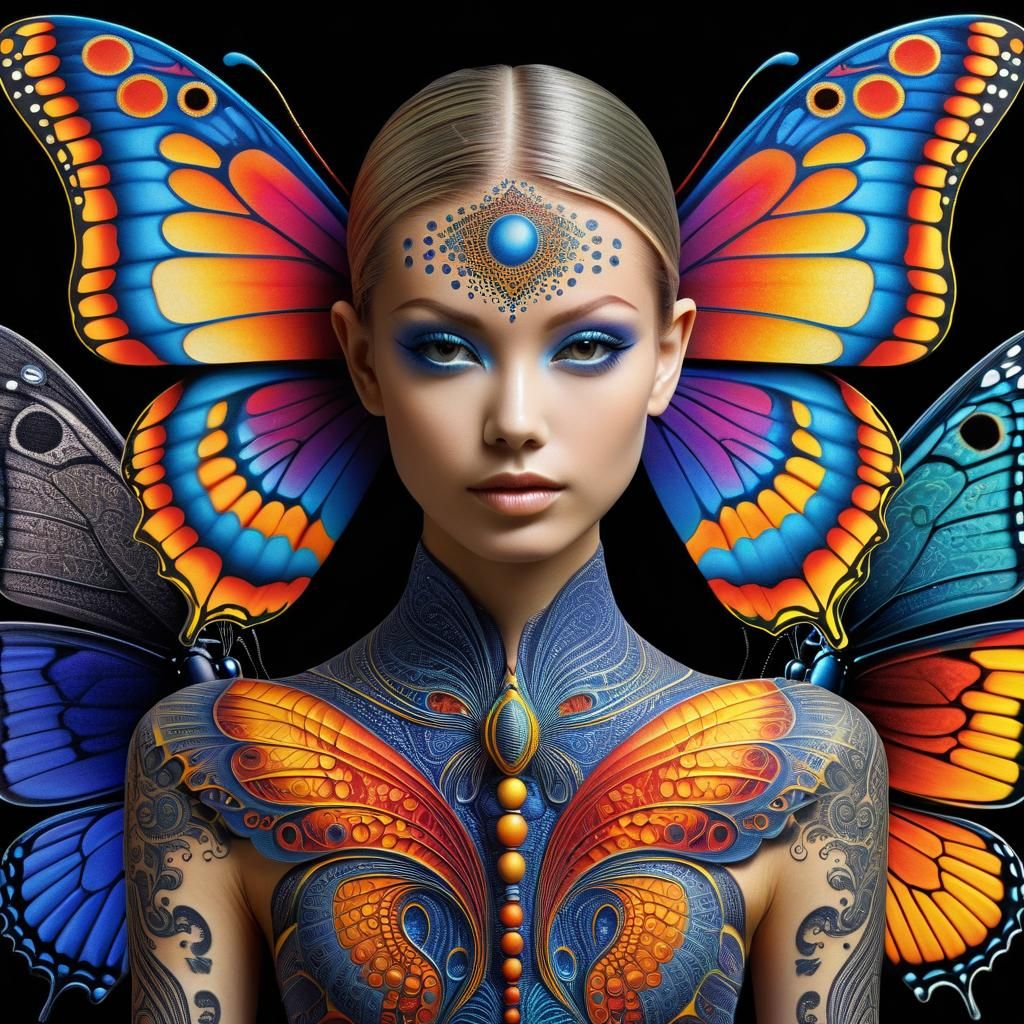 Stippling stipple texture Body tattoos Intricate fractals ta...