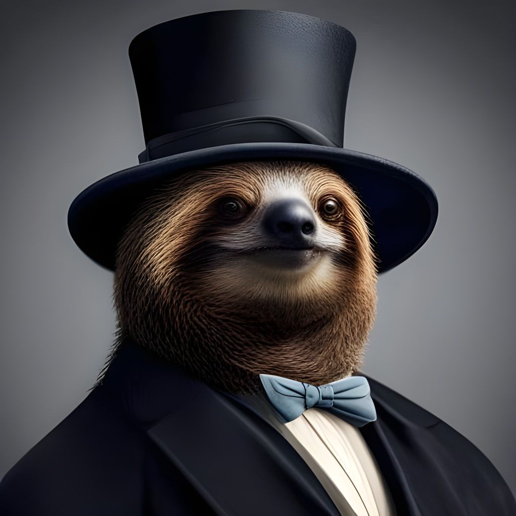 Elegant Sloth, Manhattan 1886  by @Dragonfly