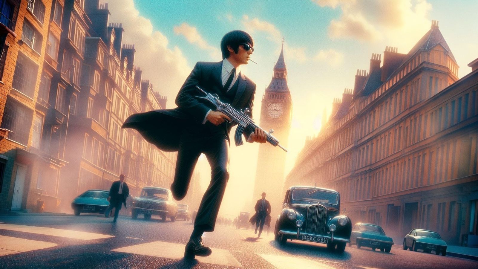 hajime sorayama cyberpunk retro 80s sci-fi futurism, Grand T...