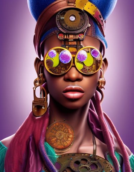 Steampunk Taraji  by @Lord Icon