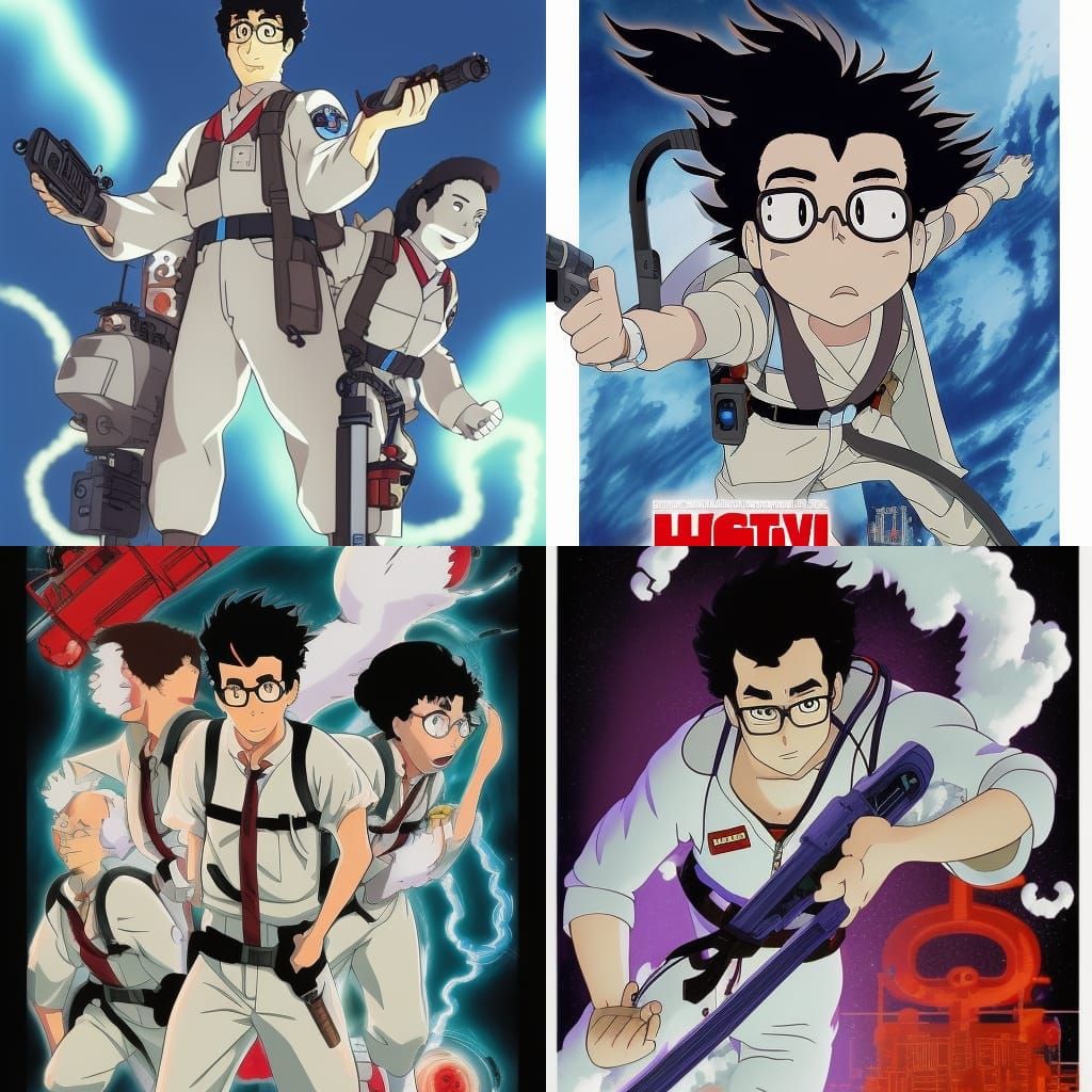 egon spengler ghostbusters ghost - AI Generated Artwork - NightCafe Creator