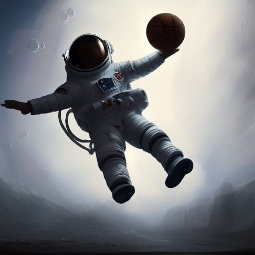 He is just playing with a basketball :)
