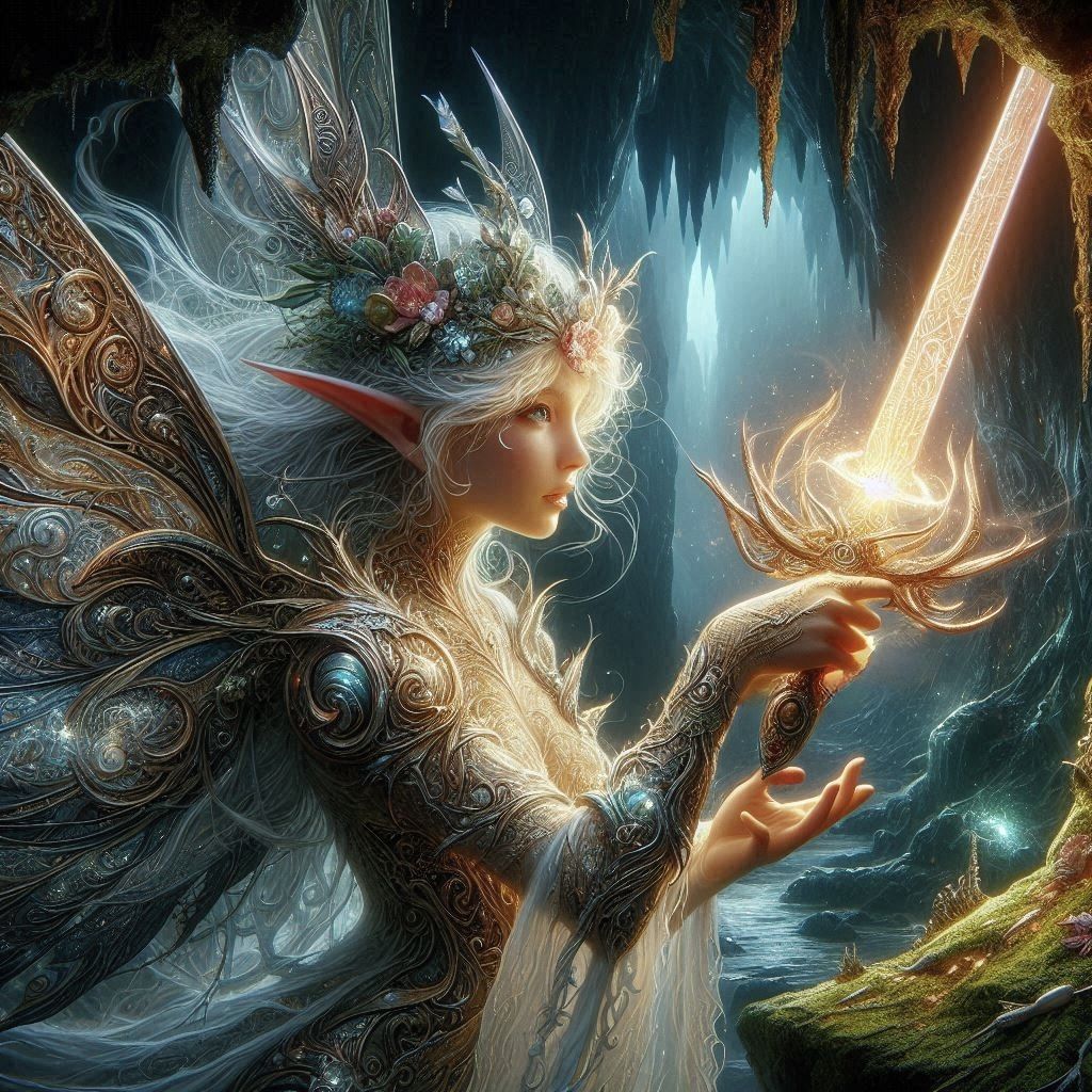 Fairy and the magic sword