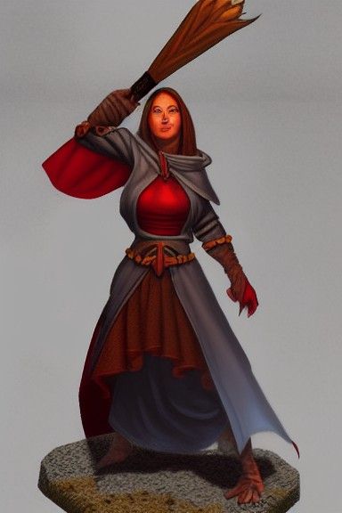 female pyromancer by Brom