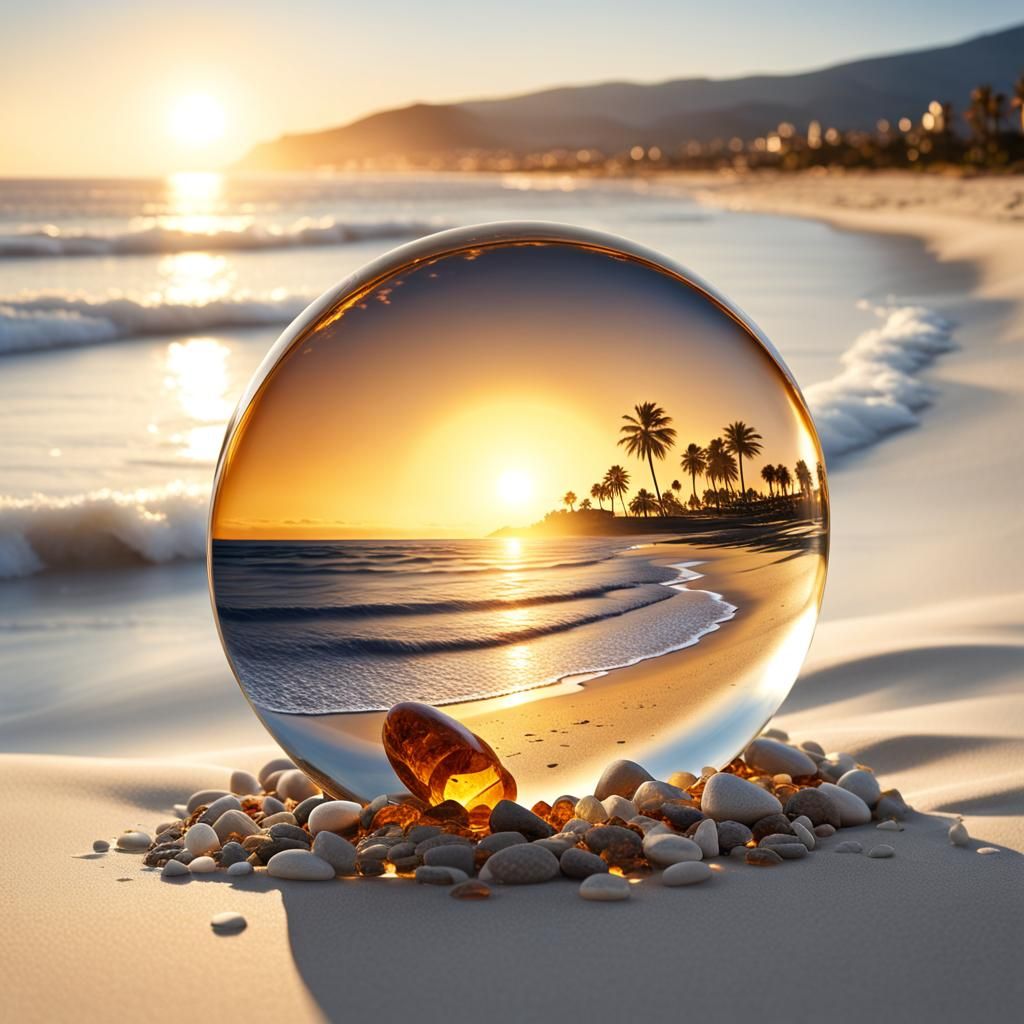 Orb Beach Scene  by @Chickadee