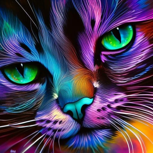 Gorgeous cat face - AI Generated Artwork - NightCafe Creator