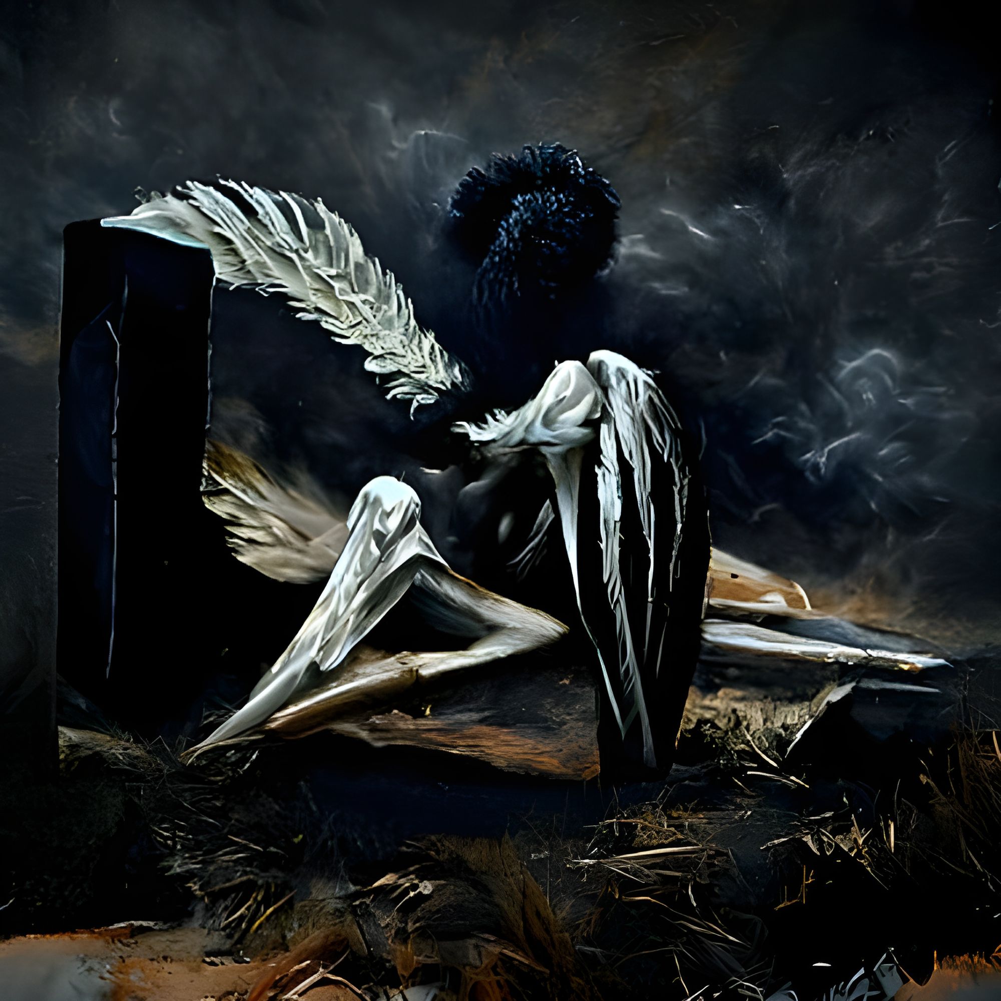 Painting Of A Fallen Angel - Painting Of A Fallen Angel