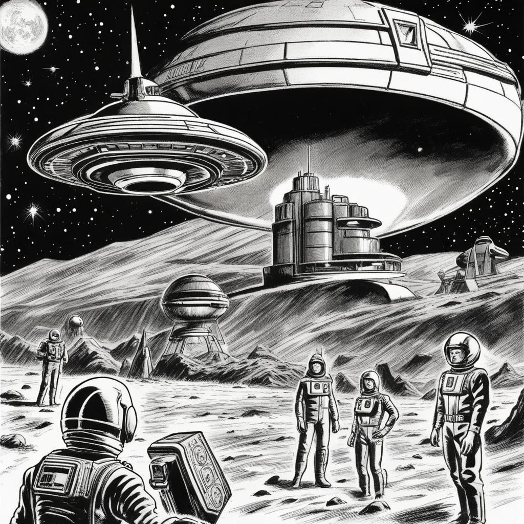 Tv Show Ufo Gerry Anderson e Tv Show Battlestar Galactica cr...