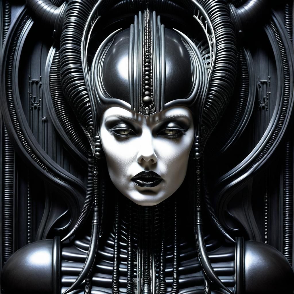 Portrait inspired by Giger's EROTOMECHANICS - AI Generated Artwork ...