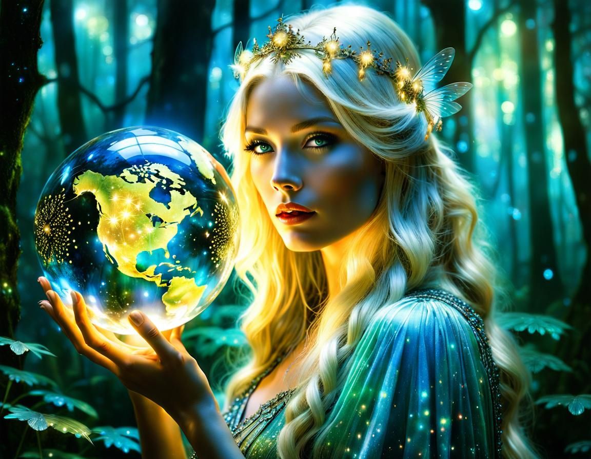 She holds the World in her hands...