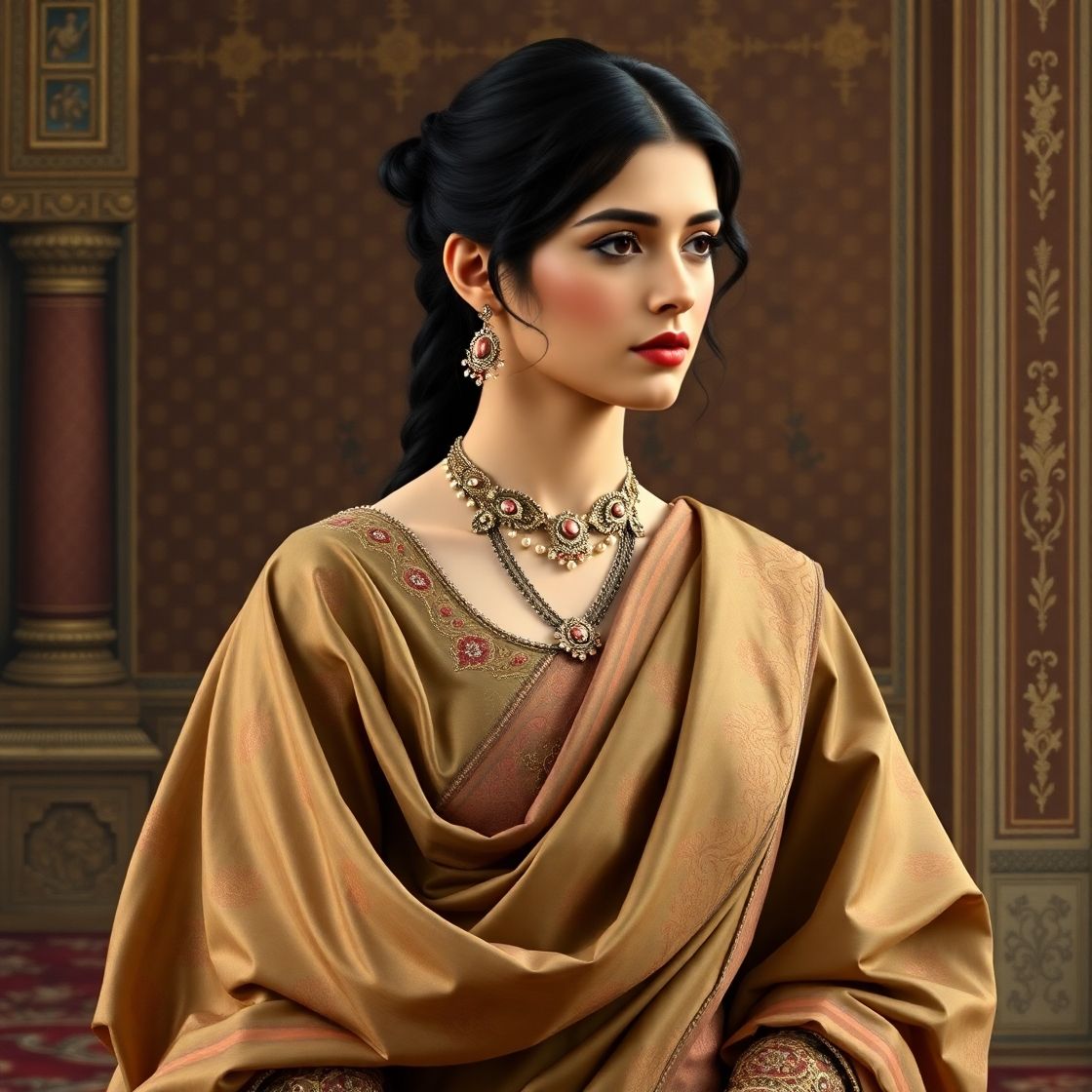 Her traditional dress