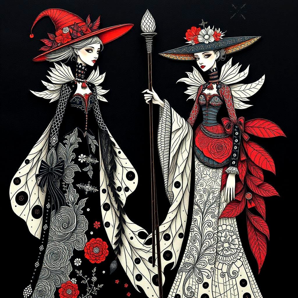 High fashion witches.