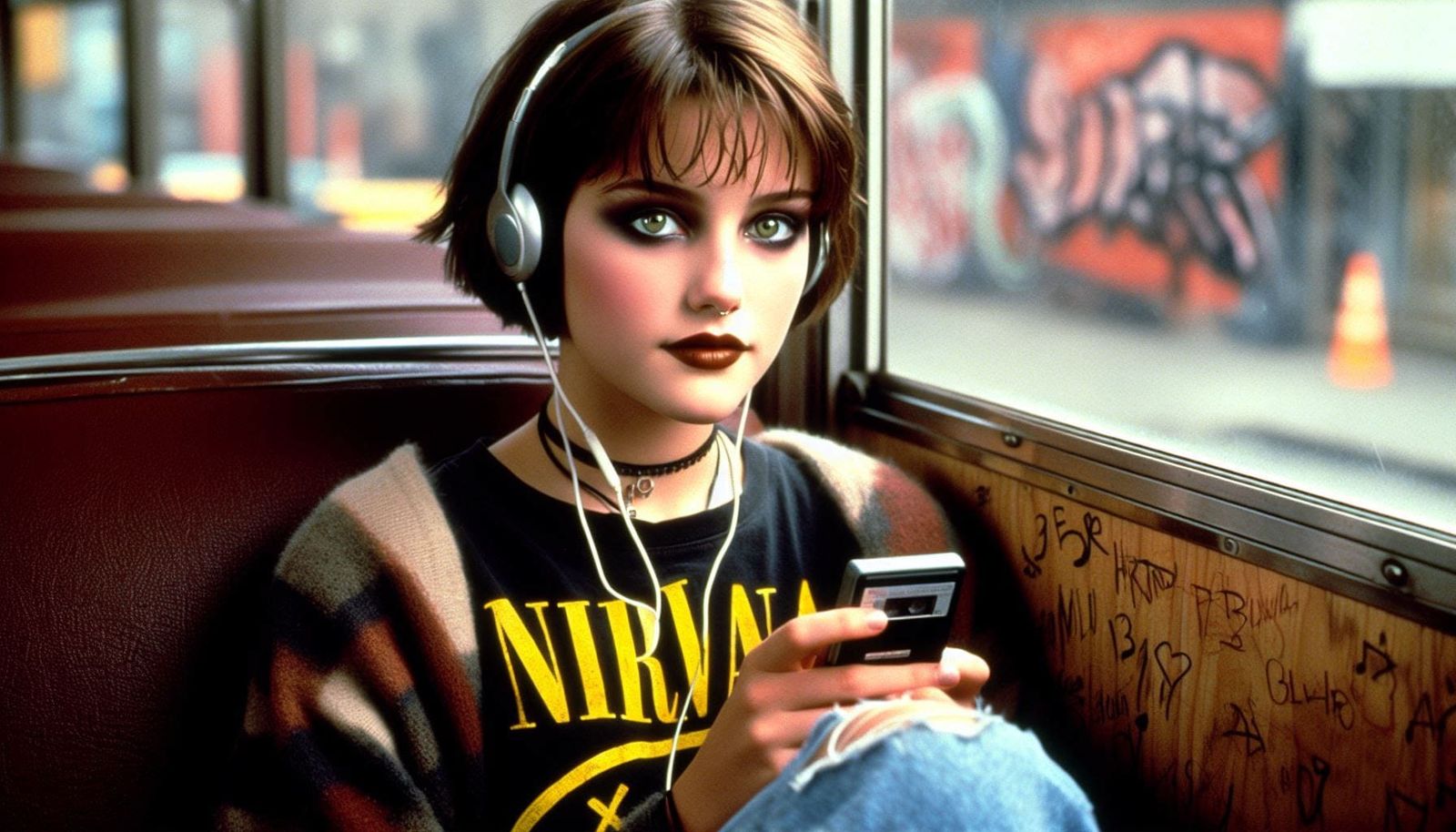 The latest Walkman, by Sony, with my new Mudhoney tape playing.