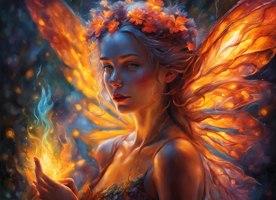 fire fairy - AI Generated Artwork - NightCafe Creator