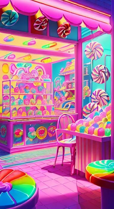 Candy art style Toy Shop Window Displays - AI Generated Artwork ...