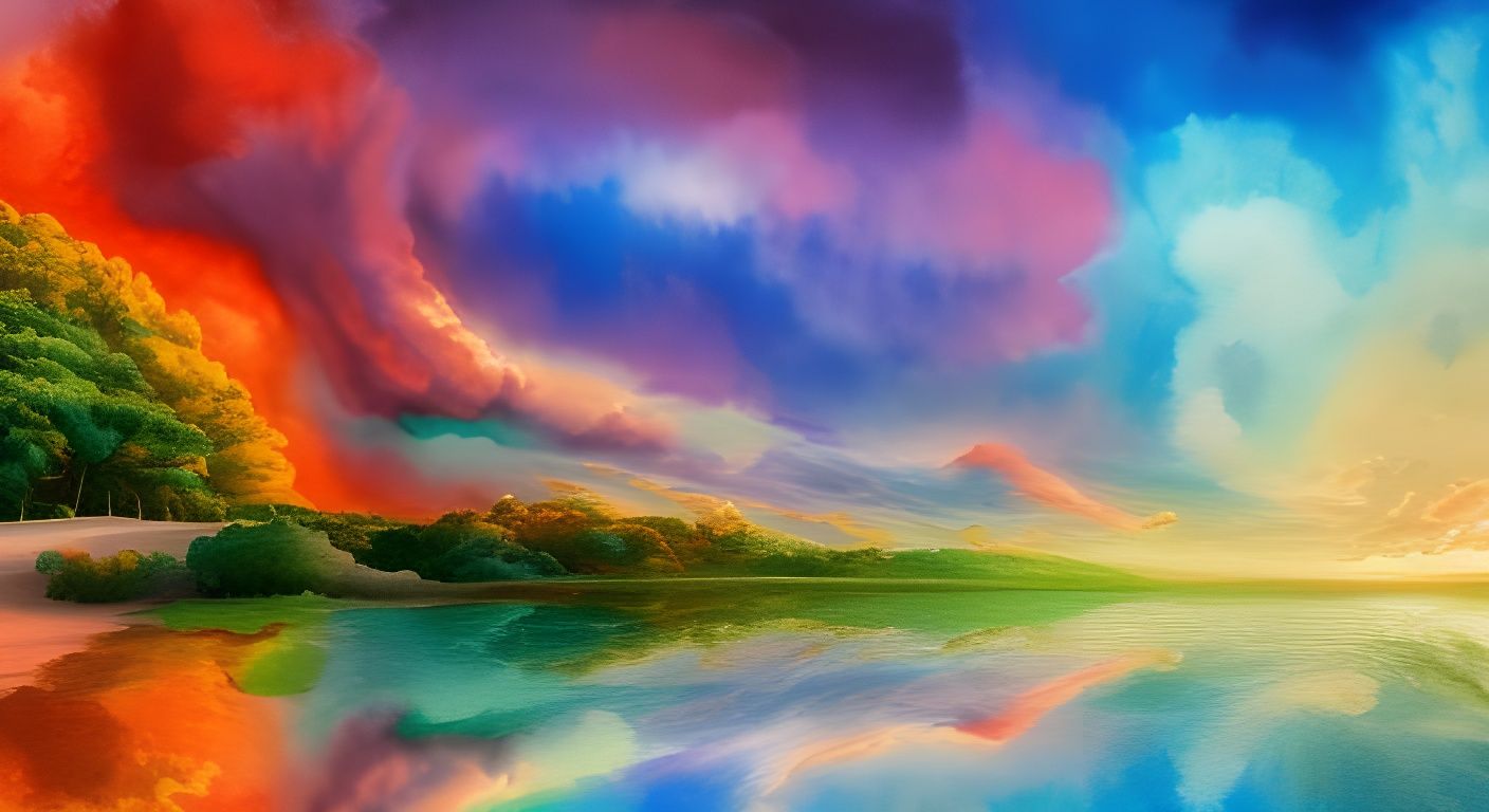 Wondrous Rainbow Sunset (Water)
