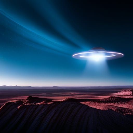 UFO Flyby - AI Generated Artwork - NightCafe Creator