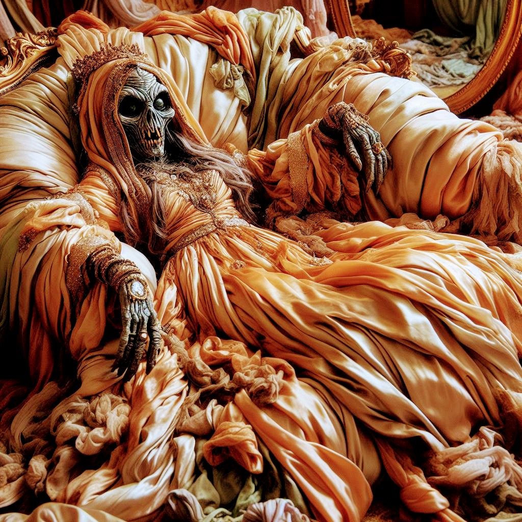 An undead sissy of the cosmos, swathed in celestial fabrics