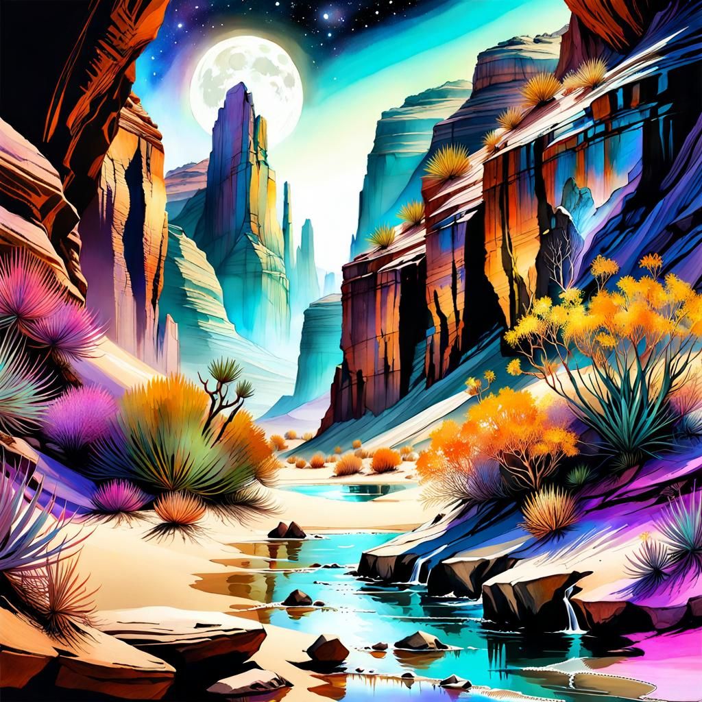 Desert Canyon  by @Duke35