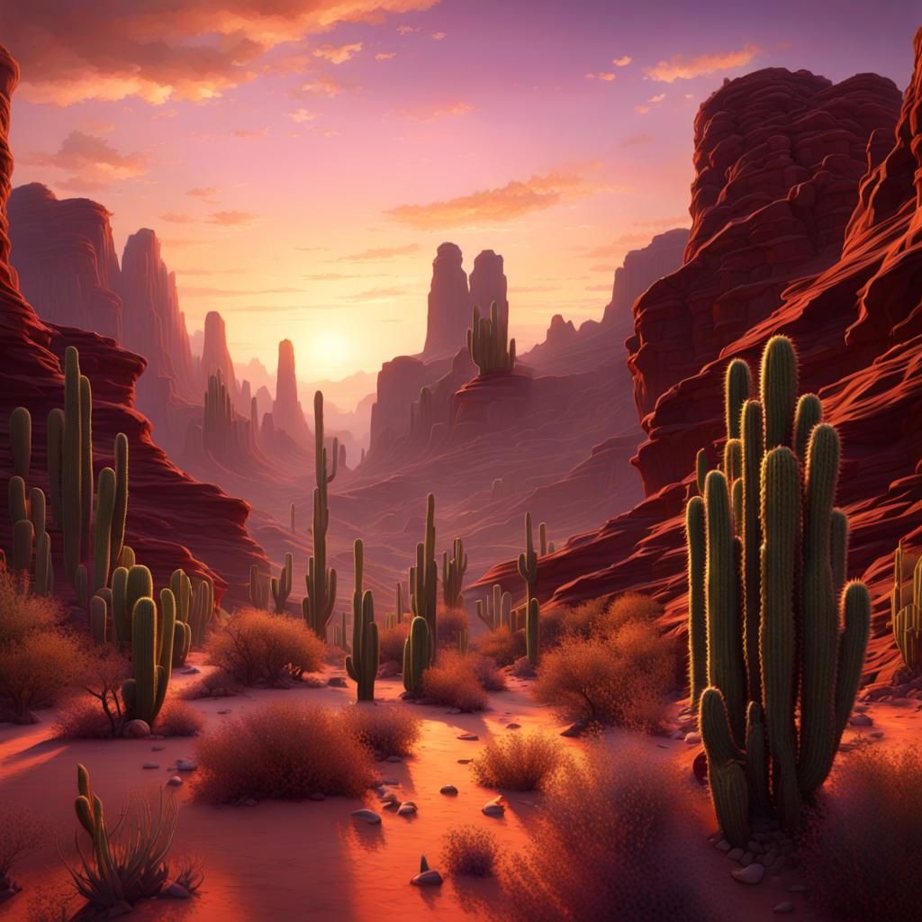 Desert canyon   by @Sharoja