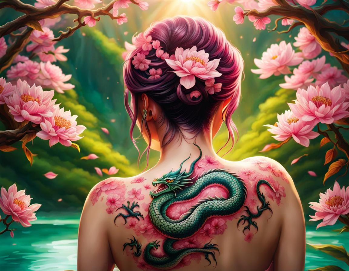 Sakura Dragon Tattoo 9