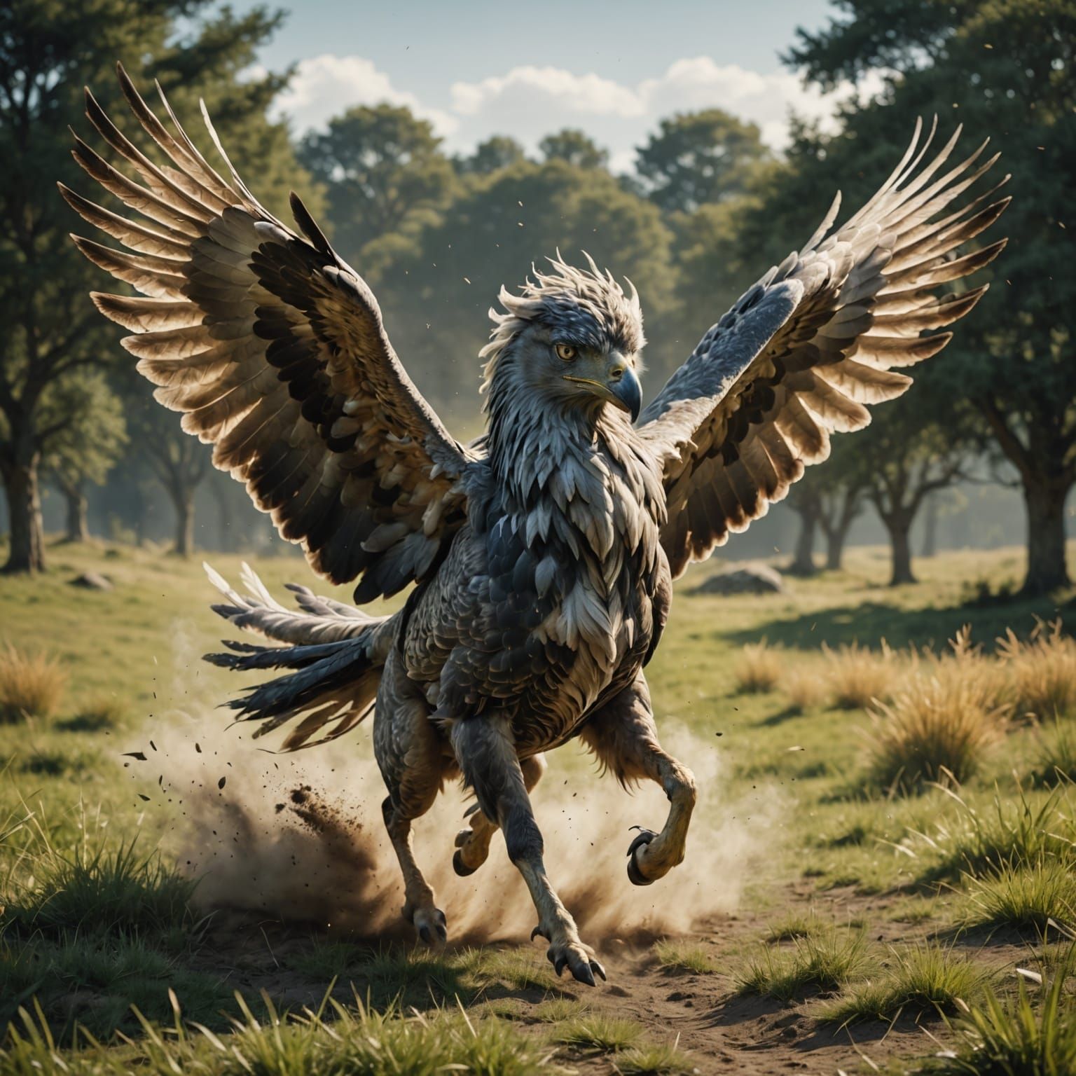 Majestic gippogriff  by @El Sombro