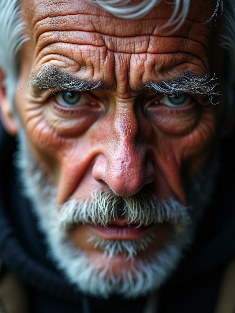 Ultra detailed and ultra realistic close-up portrait of a we...