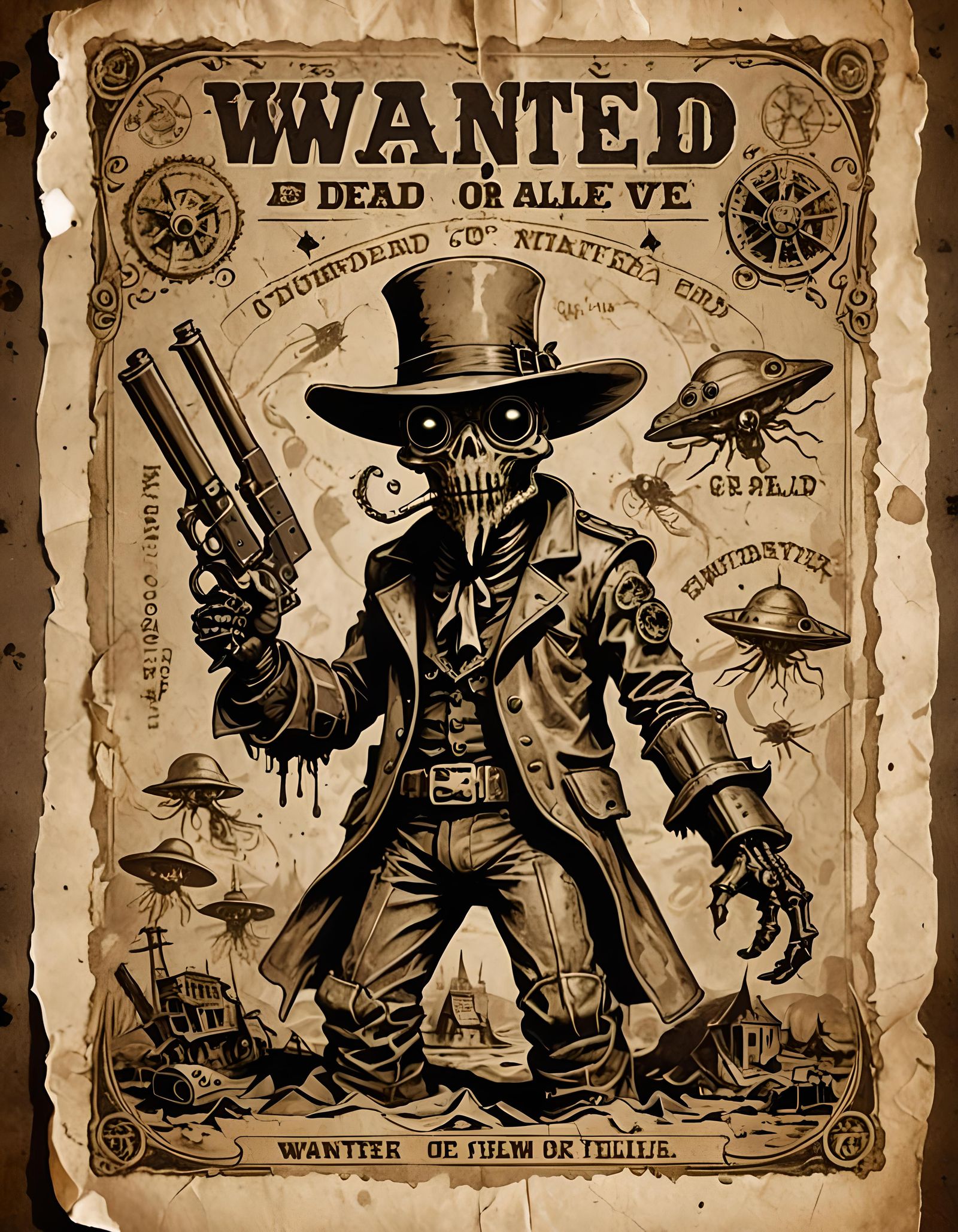 The Outlaw Josey Cthulhu   by @Dooboofay