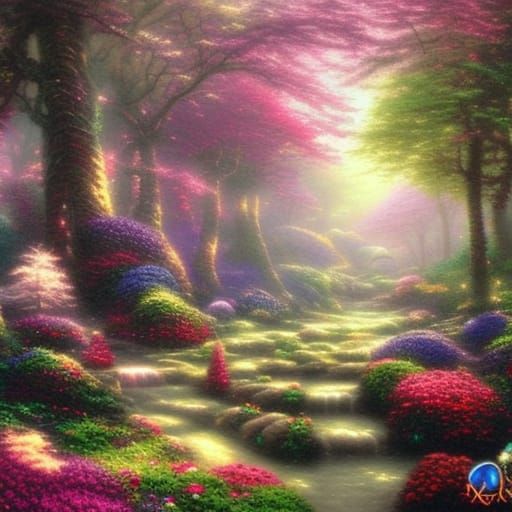 Enchanted fairy land forest