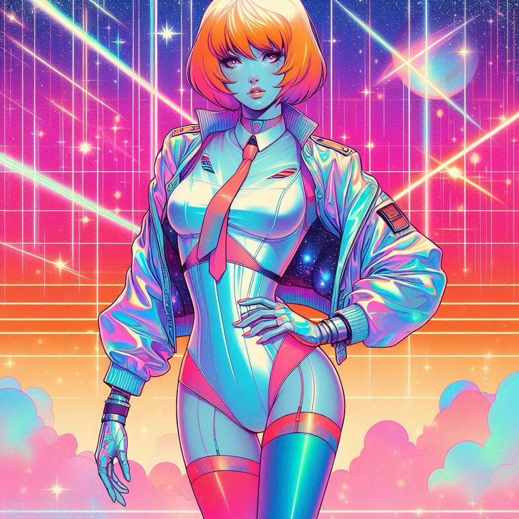 (((70s 80s))) (((sci-fi))) art (((hajime sorayama))) (((retr...