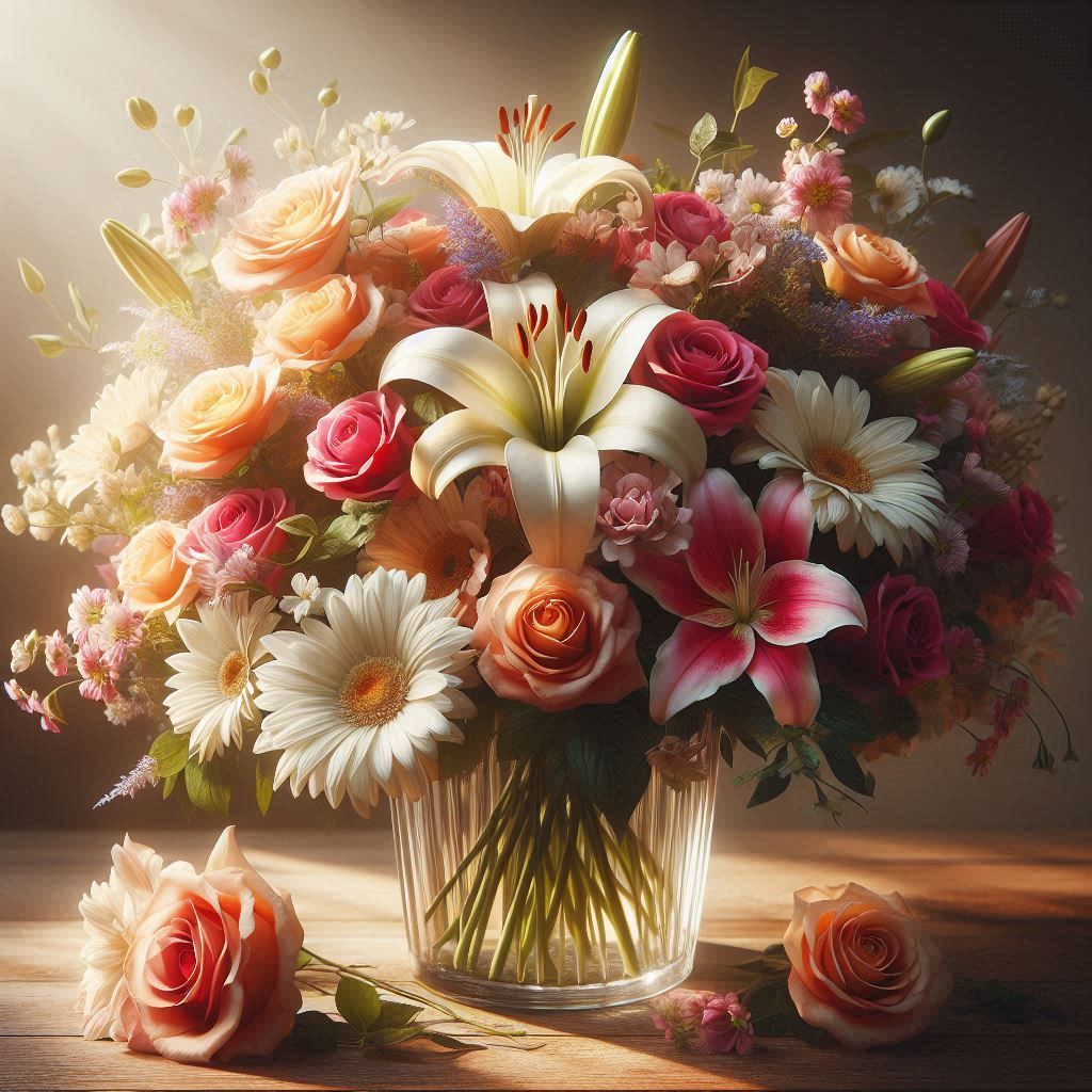 A beautiful bouquet of flowers