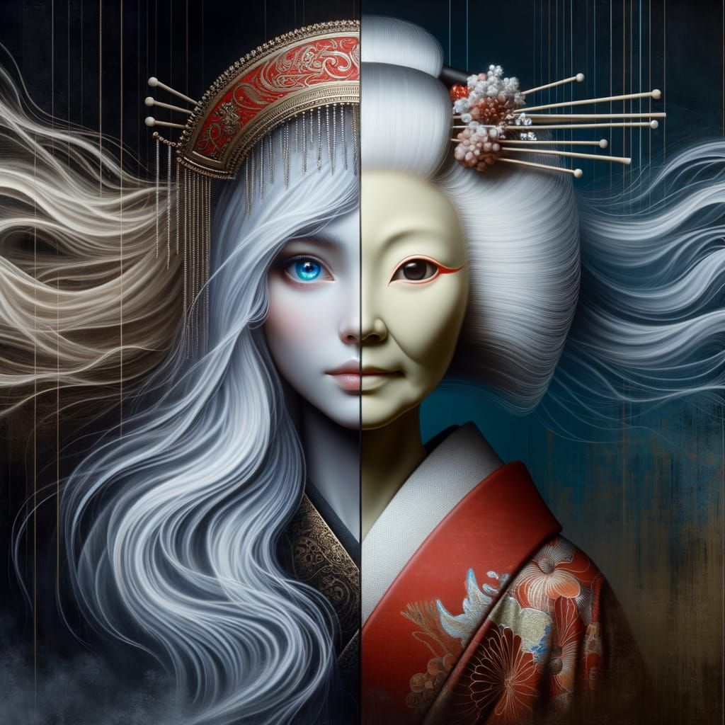 Split Images - Differing Cultures, Beauty and Grace Together  by @zoshart