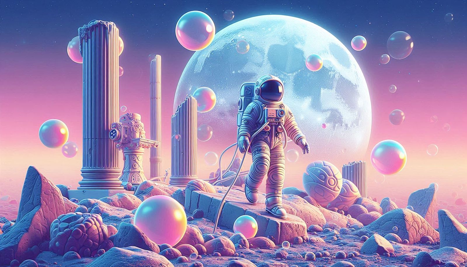 Astronaut Explorer Pop Art