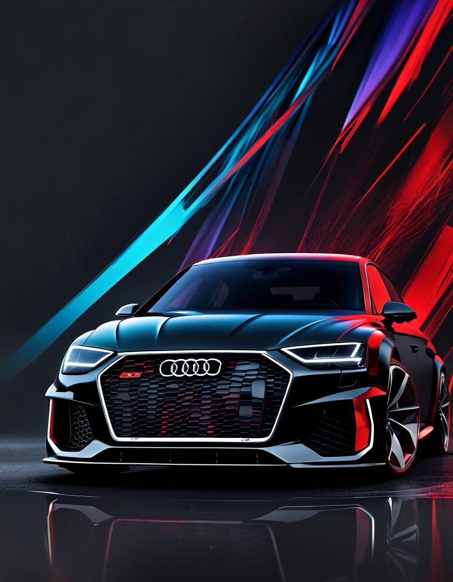 Audi RS8 Poster Design - AI Generated Artwork - NightCafe Creator